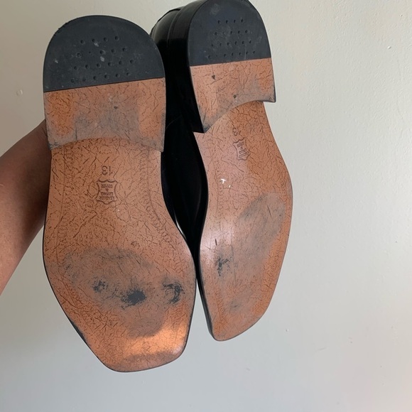 Giorgio V black leather shoes size 13M - Picture 6 of 11